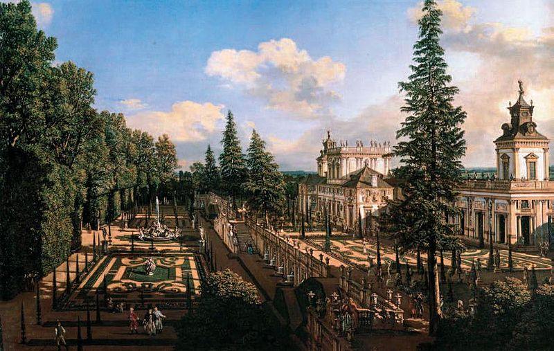 BELLOTTO, Bernardo Wilanow Palace as seen from north-east oil painting image